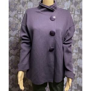 Women's Clorinda Button Up Cardigan/Sweater size L purple